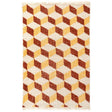 Schumacher Yellow & Red 2' x 3' Pompeii Hand-Knotted Rug