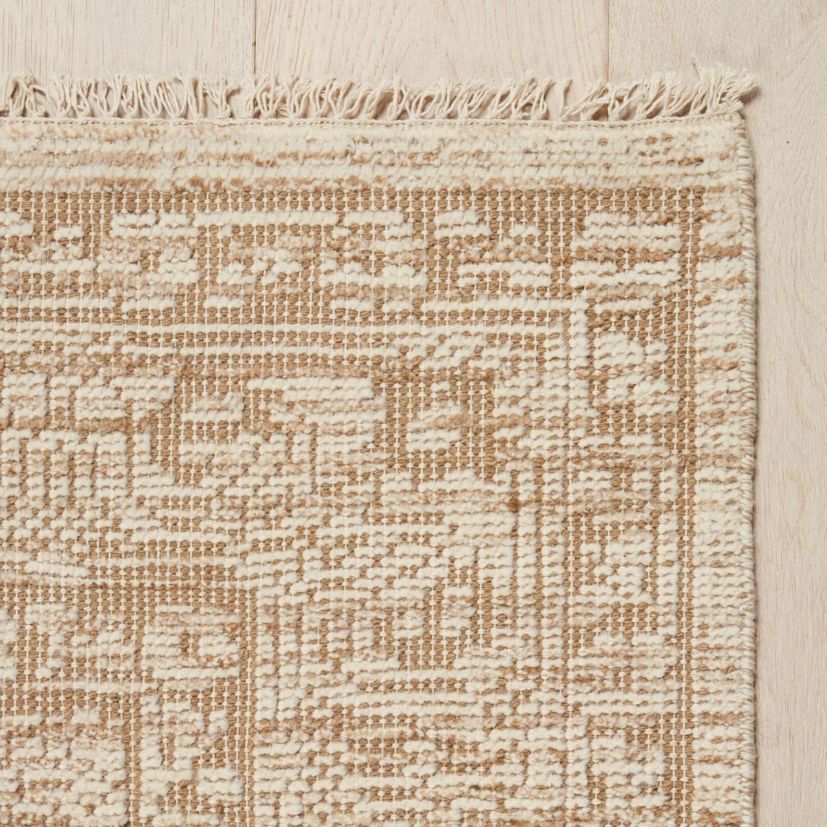 Schumacher Sand 10' x 8' Ankara Hand-Knotted Wool Rug