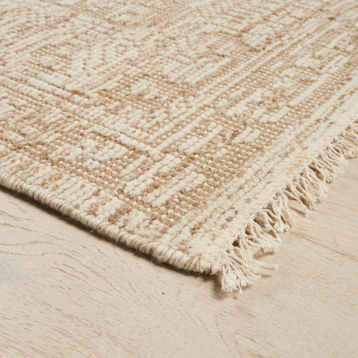 Schumacher Sand 10' x 8' Ankara Hand-Knotted Wool Rug