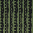 Schumacher Dagger Stripe Black On Green Fabric
