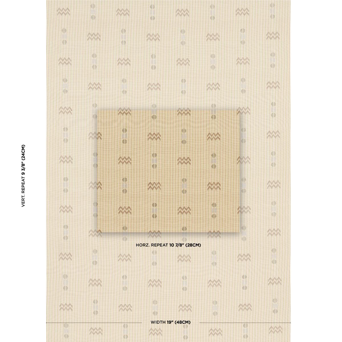 Schumacher Ribbon Wheat Fabric