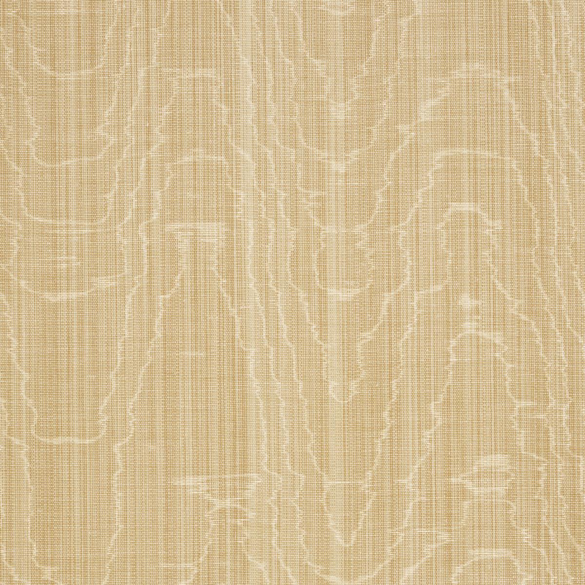 Schumacher Beau Cotton Linen Moir Soft Gold Fabric