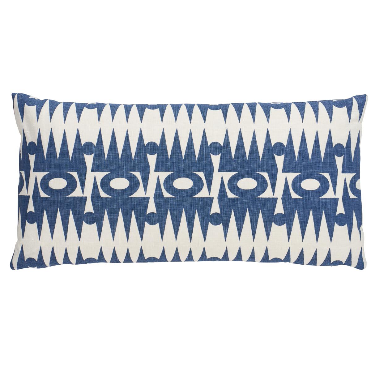 Schumacher Navy 24" x 12" Ra Pillow
