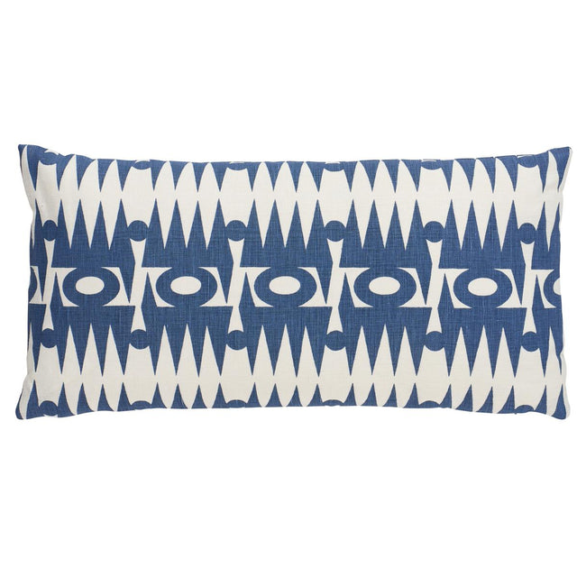 Schumacher Navy 24" x 12" Ra Pillow