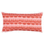 Schumacher Red On Pink 24" x 12" Dagger Stripe Pillow