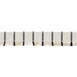 Schumacher Black And White Frances Silk Fringe