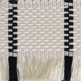 Schumacher Black And White Frances Silk Fringe