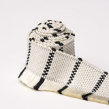 Schumacher Black And White Frances Silk Fringe