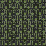 Schumacher Downtown Green And Black Fabric