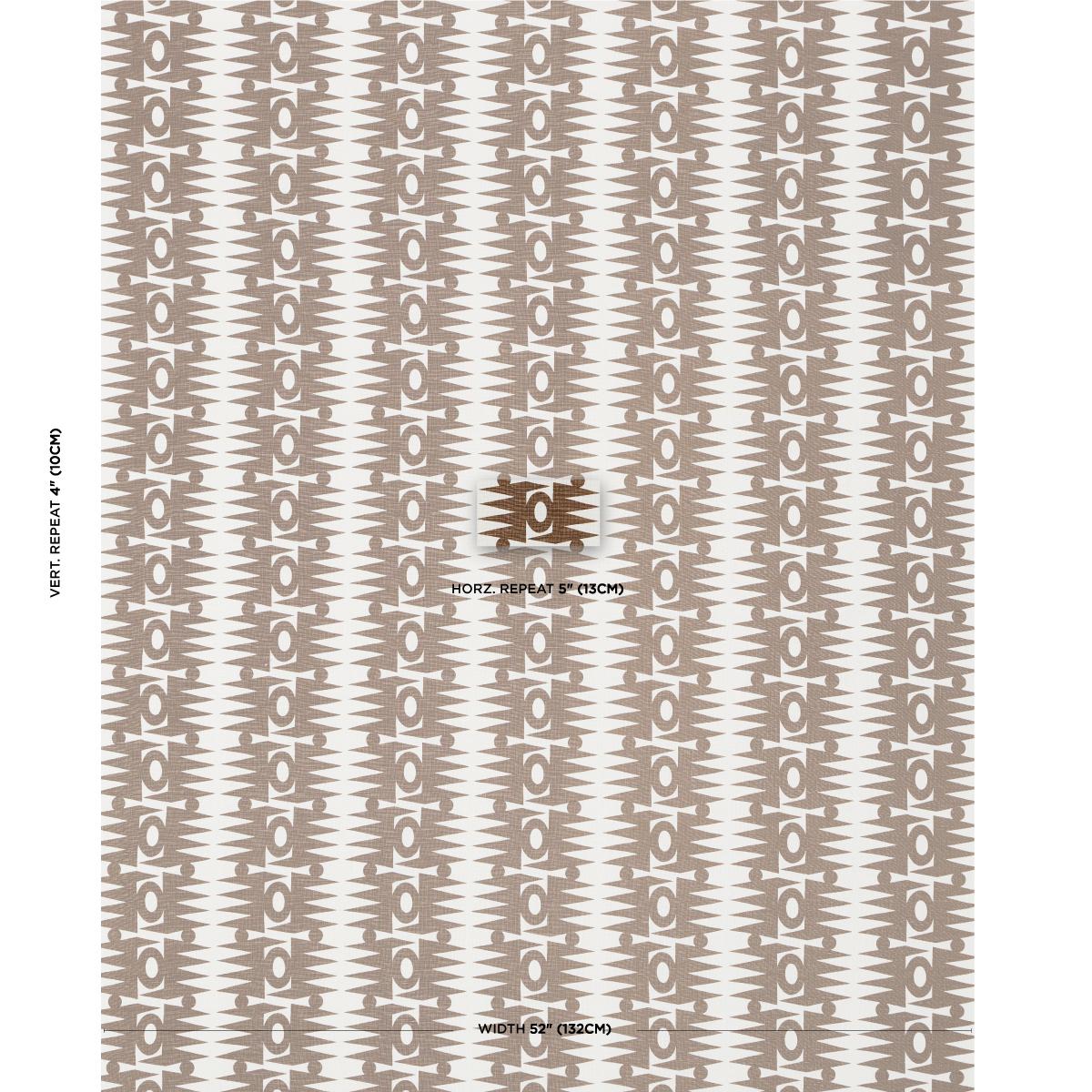 Schumacher Ra Brown Fabric