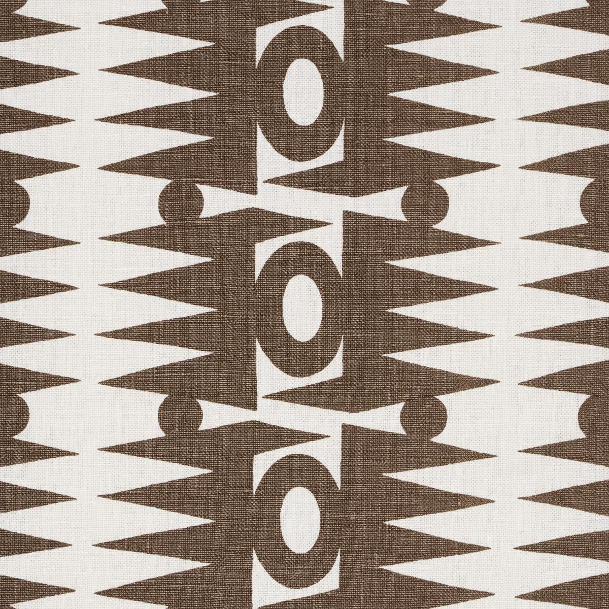 Schumacher Ra Brown Fabric