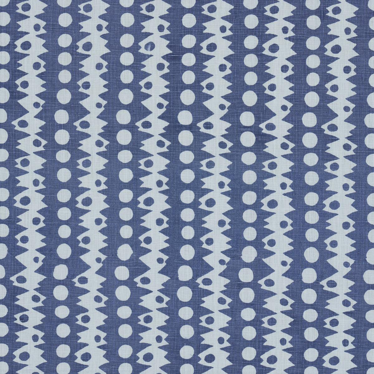 Schumacher Trickledown Blues Fabric