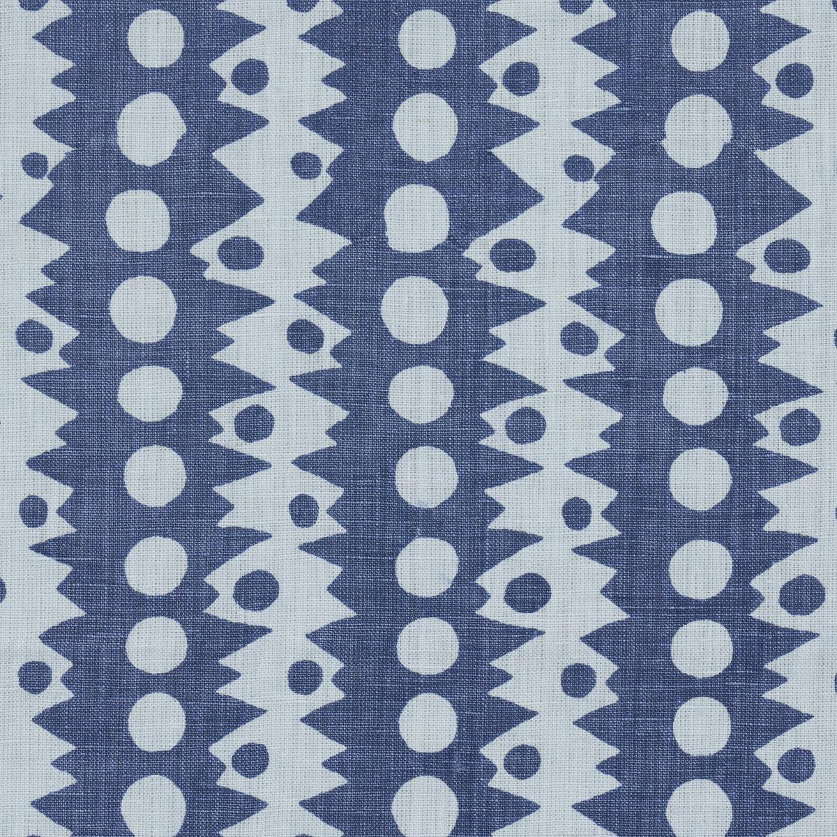 Schumacher Trickledown Blues Fabric