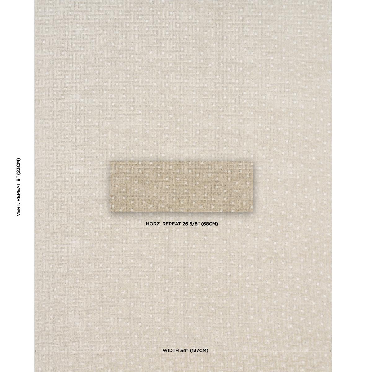 Schumacher Lalano Linen Velvet Natural Fabric