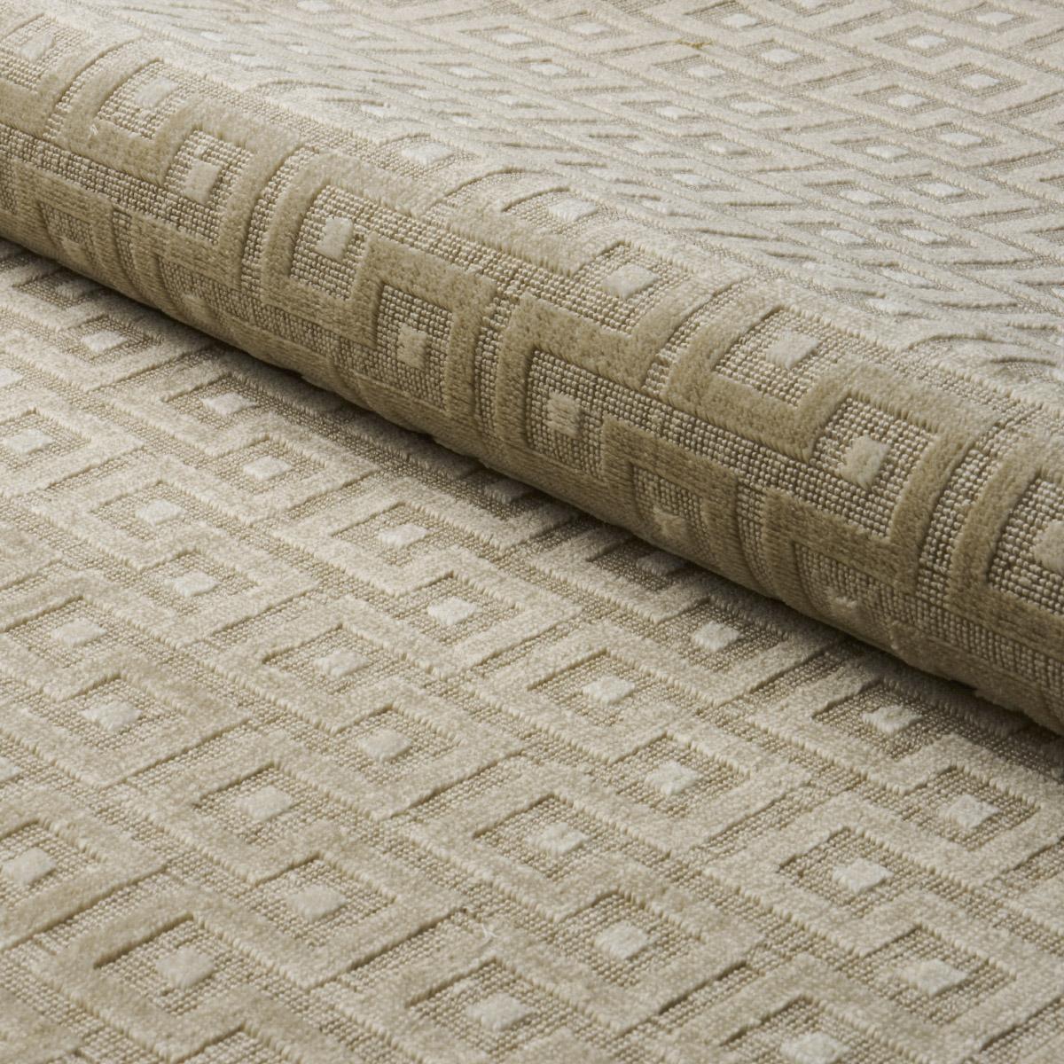 Schumacher Lalano Linen Velvet Natural Fabric
