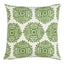 Schumacher Green 20" x 20" Gilded Star Block Print Pillow