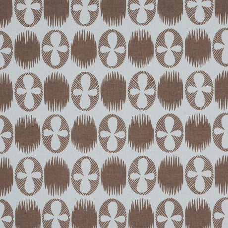 Schumacher Lunaria Brown On Sky Fabric