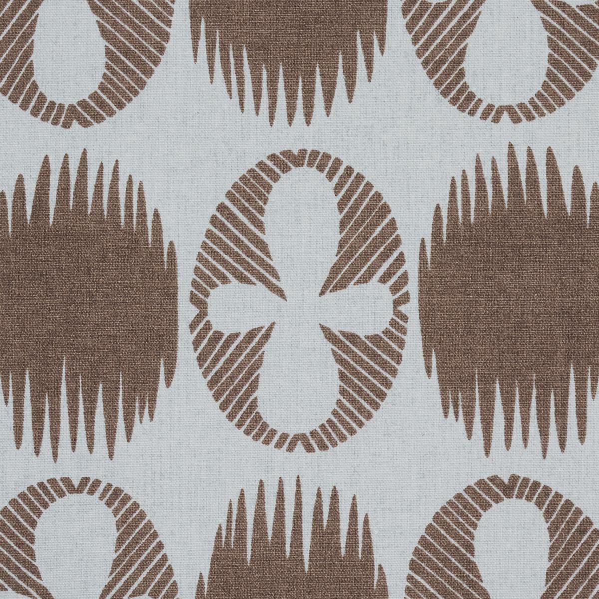 Schumacher Lunaria Brown On Sky Fabric