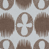 Schumacher Lunaria Brown On Sky Fabric