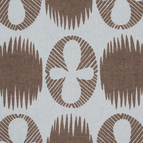 Schumacher Lunaria Brown On Sky Fabric