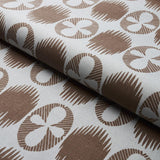 Schumacher Lunaria Brown On Sky Fabric
