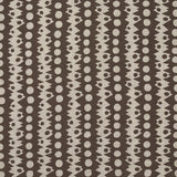 Schumacher Trickledown Brown On Natural Fabric