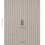 Schumacher Trickledown Brown On Natural Fabric