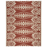Schumacher Seema Indoor/Outdoor Rust 9' x 6' Rug