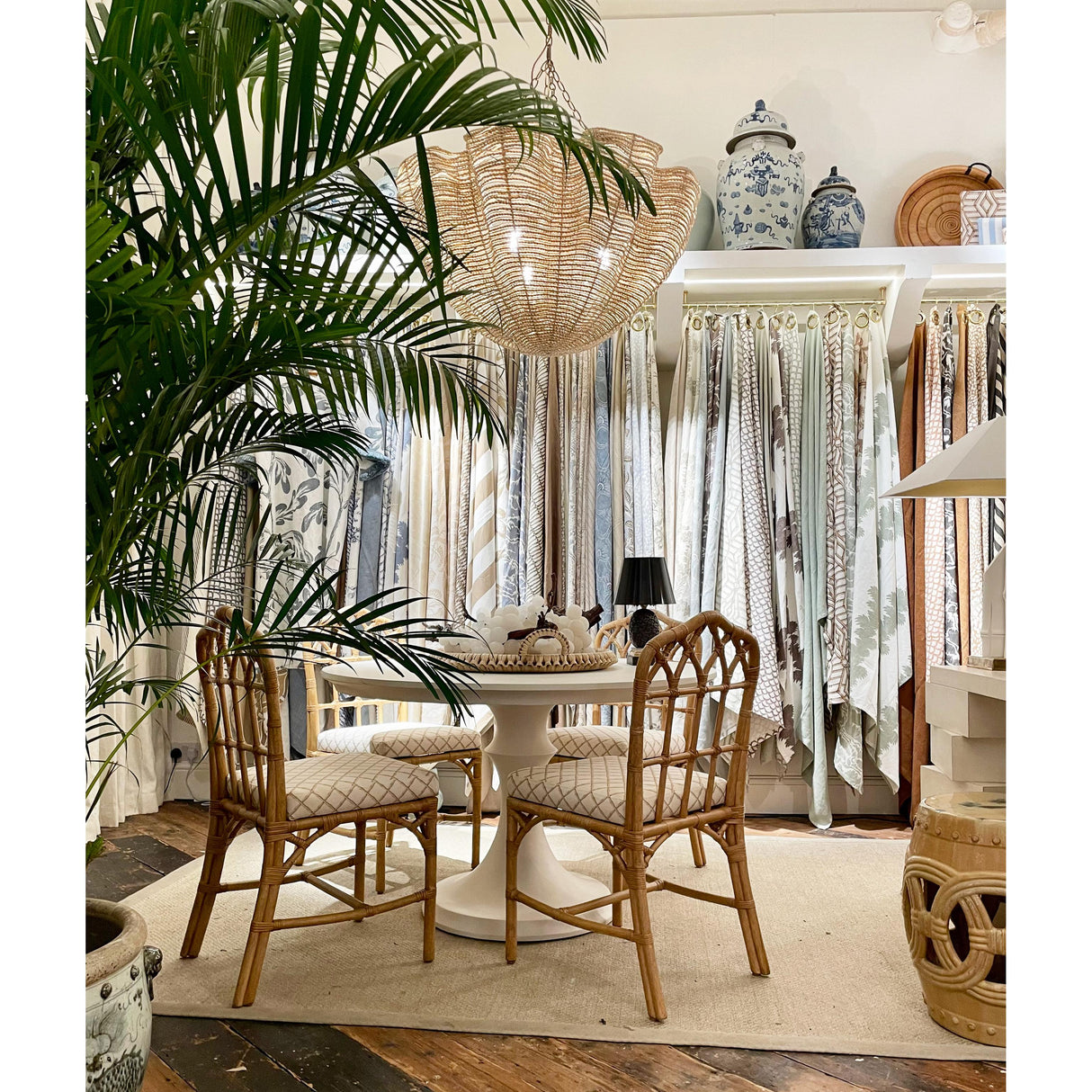 Lee Jofa BAMBOO TRELLIS BEIGE Fabric