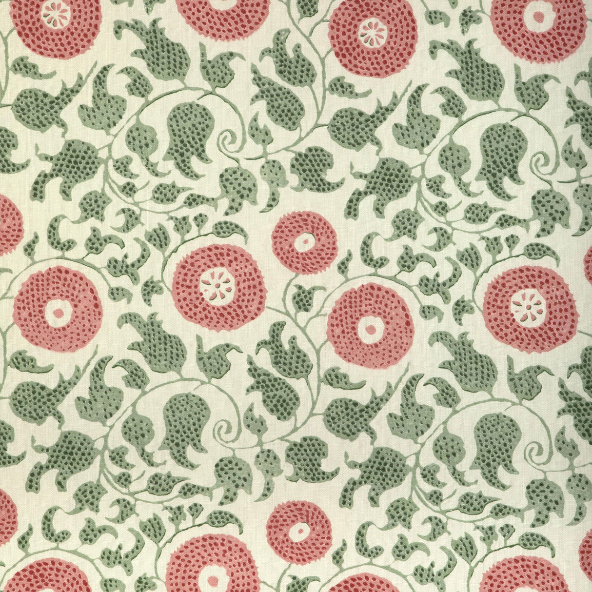 Lee Jofa ELDORA PRINT LEAF/ROSE Fabric