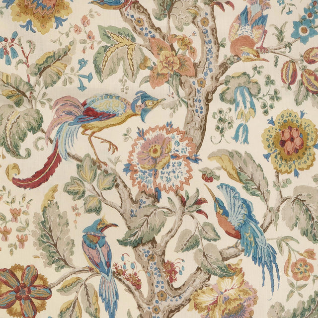 Lee Jofa TREE OF LIFE DENIM/BERRY Fabric
