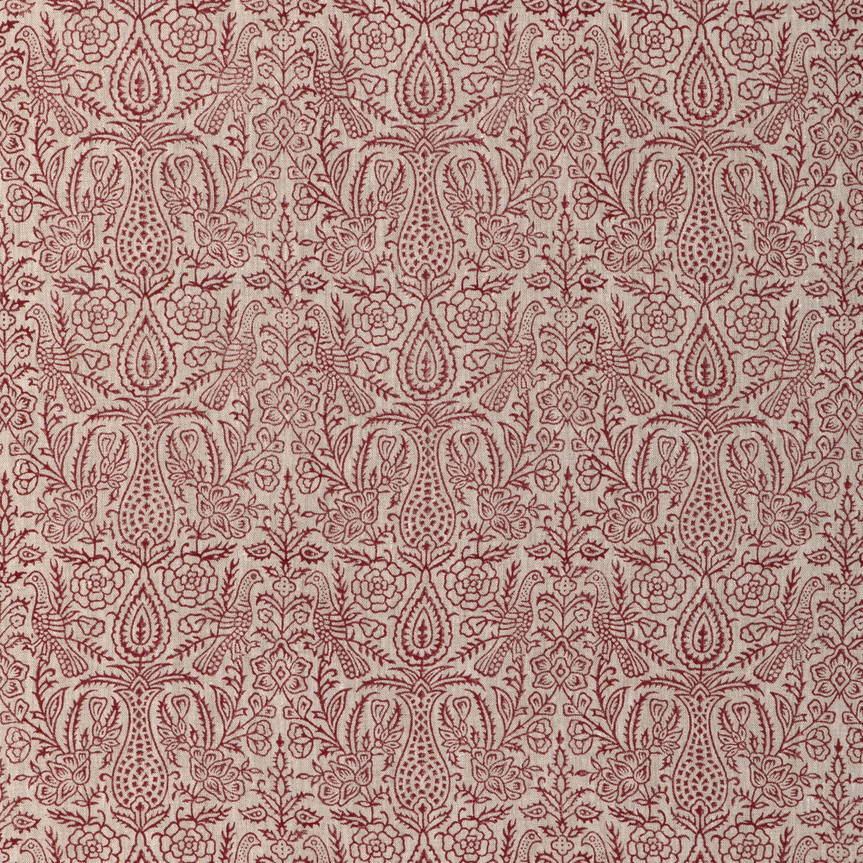 Lee Jofa HAVEN HANDBLOCK RUBY Fabric