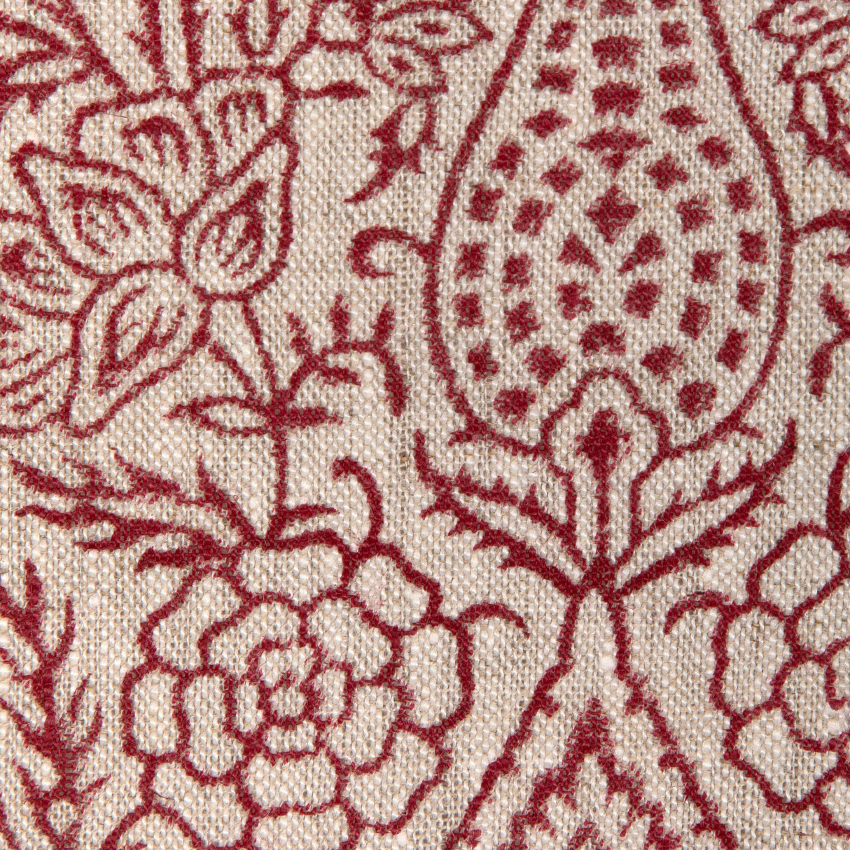 Lee Jofa HAVEN HANDBLOCK RUBY Fabric