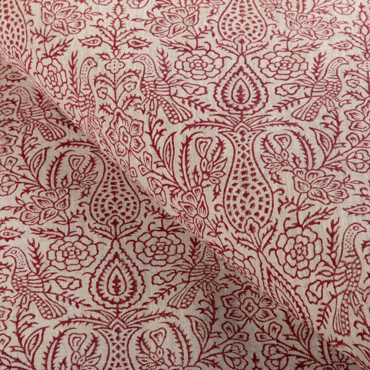Lee Jofa HAVEN HANDBLOCK RUBY Fabric
