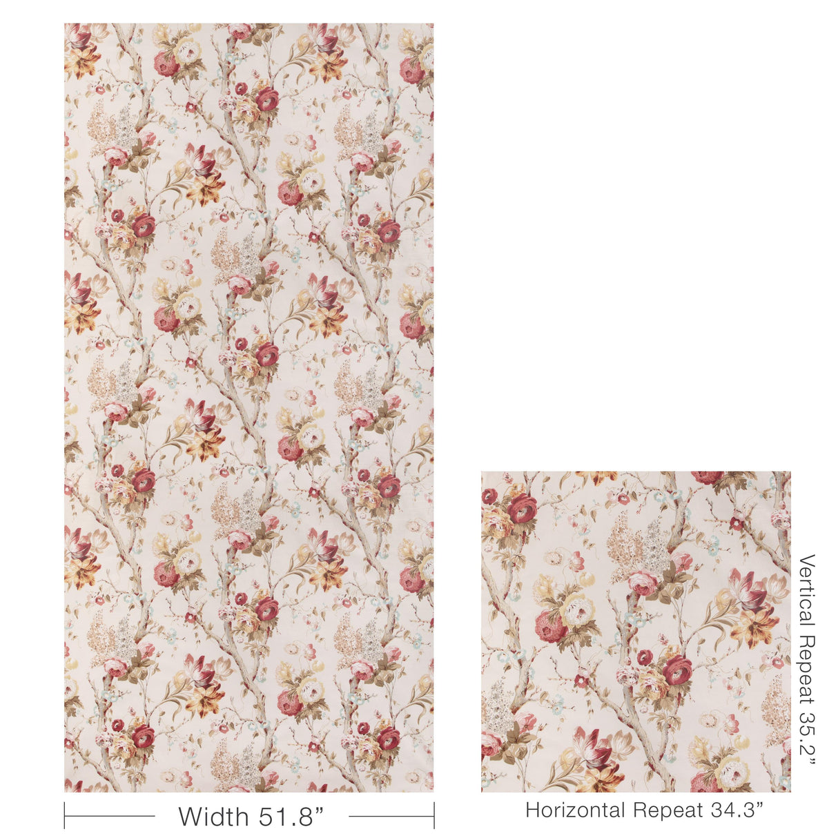 Lee Jofa TRENTHAM HALL ROSE Fabric