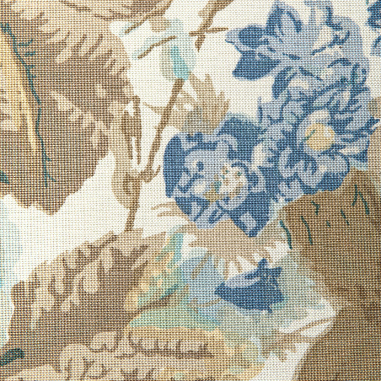 Lee Jofa FLORAL BOUQUET AQUA/DUNE Fabric