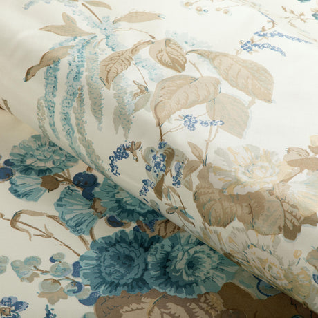 Lee Jofa FLORAL BOUQUET AQUA/DUNE Fabric