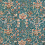 Lee Jofa KERMAN PRINT TEAL/ROSE Fabric