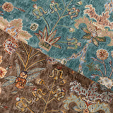 Lee Jofa KERMAN PRINT TEAL/ROSE Fabric