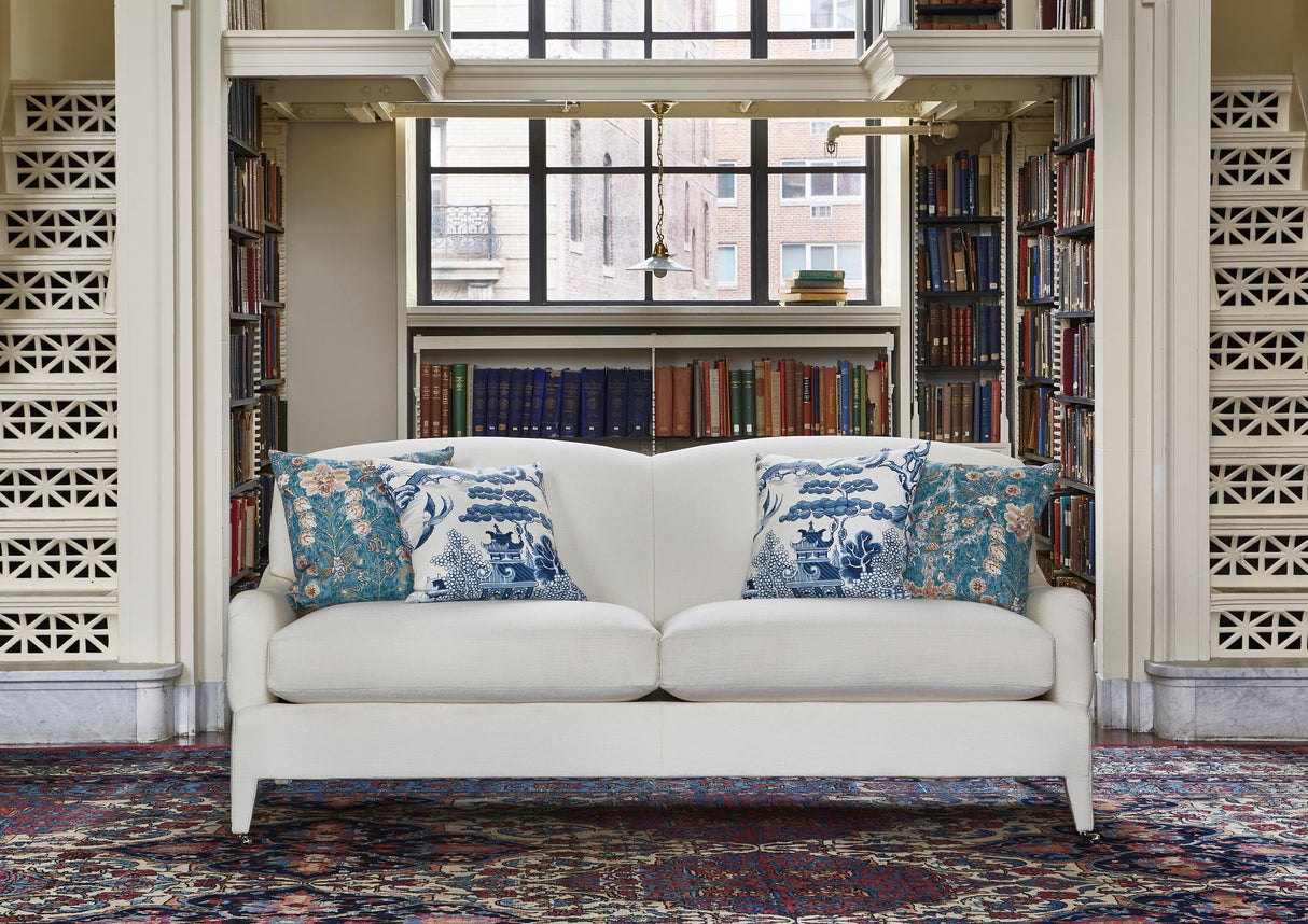 Lee Jofa KERMAN PRINT TEAL/ROSE Fabric