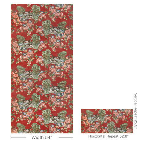 Lee Jofa WHIPPETS COTTON RED Drapery Fabric