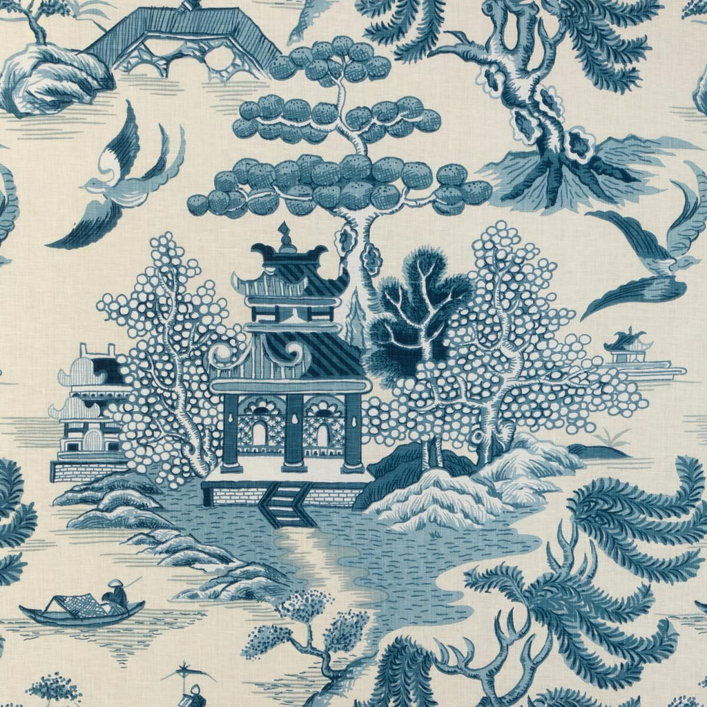 Lee Jofa WILLOW LAKE PRINT TEAL Fabric