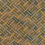 Lee Jofa STRAPWORK PRINT IVY/BLUE Fabric
