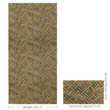 Lee Jofa STRAPWORK PRINT IVY/BLUE Fabric