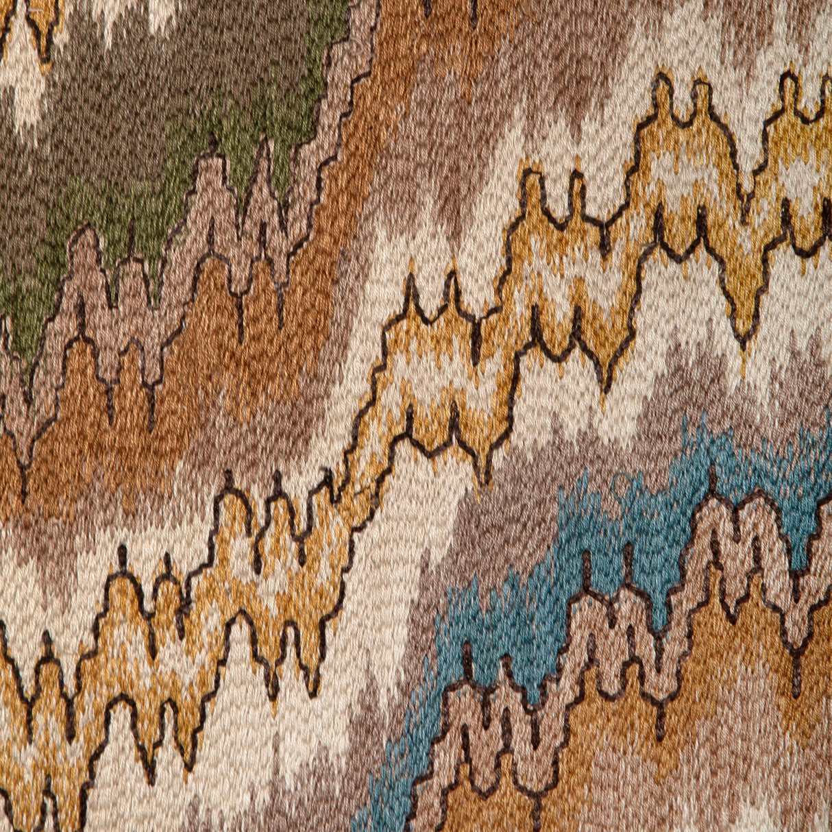 Lee Jofa FLAME EMBROIDERY FAWN Fabric