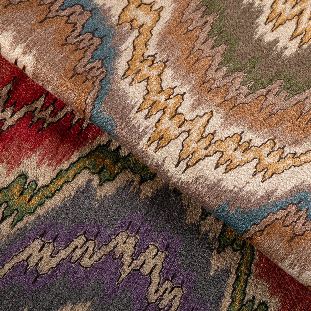 Lee Jofa FLAME EMBROIDERY FAWN Fabric