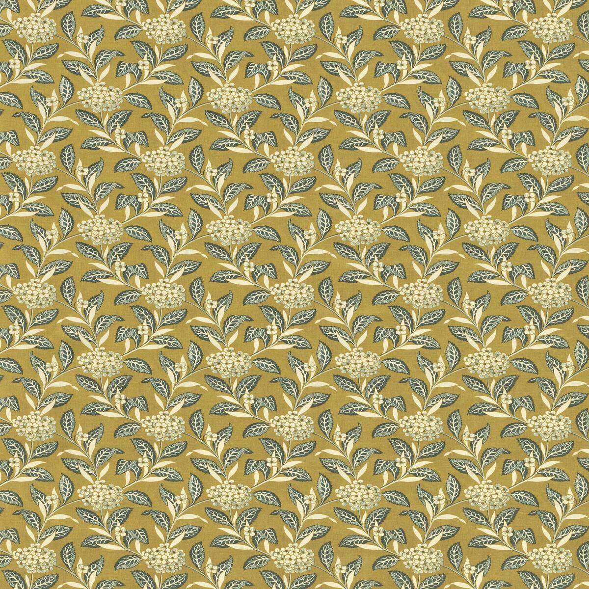 Lee Jofa ORTENSIA TEAL ON OLIVE Fabric