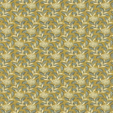 Lee Jofa ORTENSIA TEAL ON OLIVE Fabric