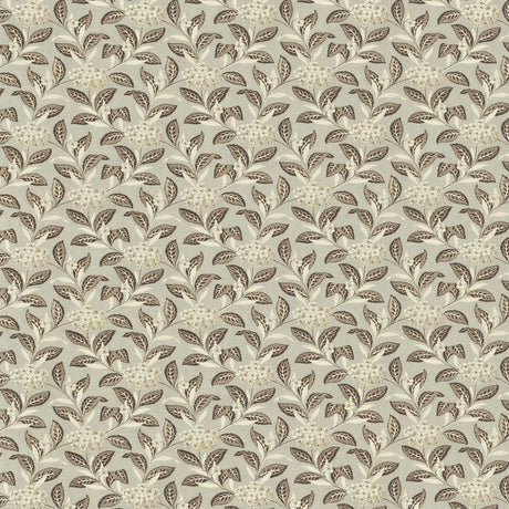 Lee Jofa ORTENSIA BROWN ON CELADON Fabric