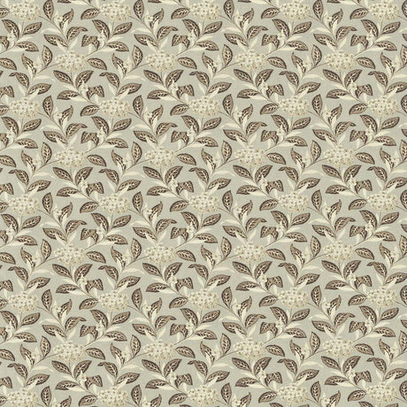 Lee Jofa ORTENSIA BROWN ON CELADON Fabric